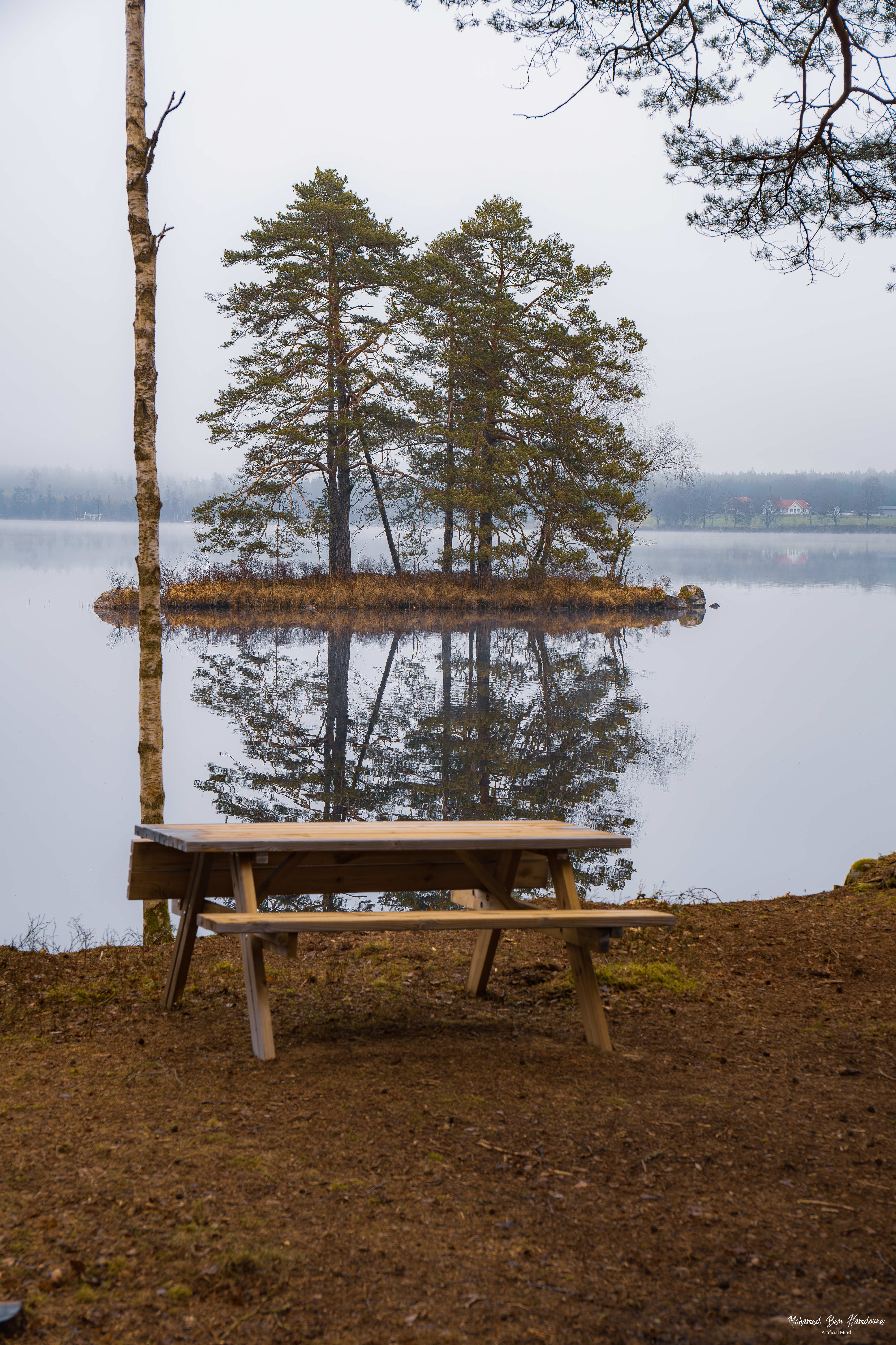 Calm waters of Immeln Lake