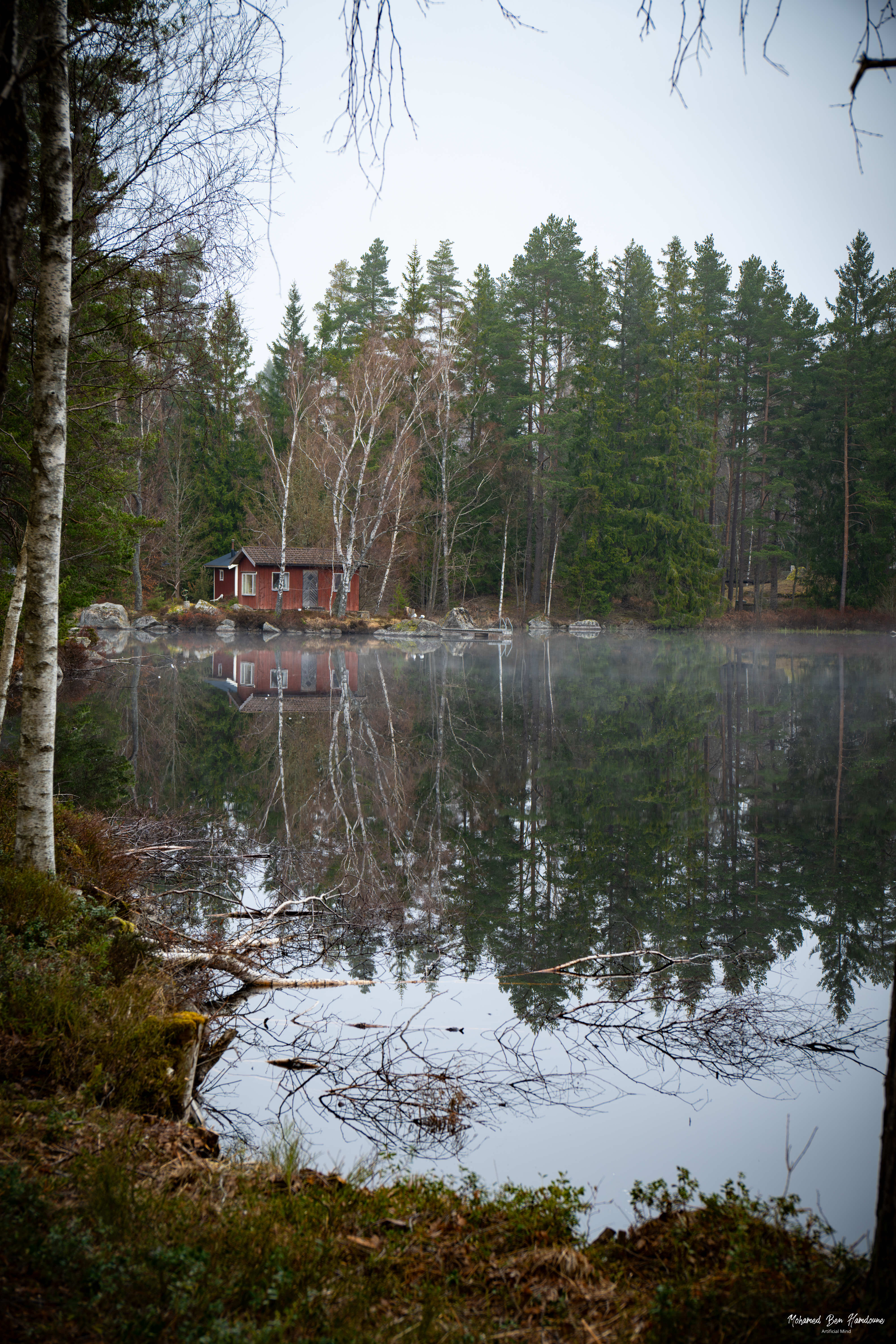 Morning view of Immeln Lake